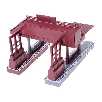 1:87 Traukinio Dekoracijos Struktūra Stoties Platformos Modelį HO Masto Geležinkelio Maketas
