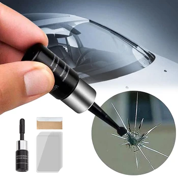1 Nustato Atnaujintas Lango Stiklo Krekingo Scratch Repair Kit prekinis, galinis Stiklo DIY Įrankiai, Stiklo Įbrėžimų, Automobilių Priežiūros Langų Remonto Įrankis