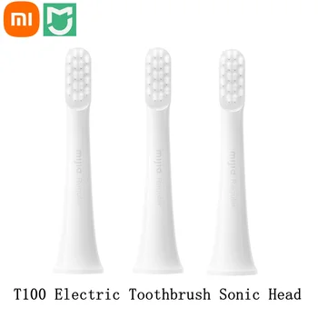 100% Xiaomi Mijia T100 Elektros dantų šepetėlį Sonic Galvos Suaugusiųjų Vandeniui Ultragarsinis automatinio Įkraunamas dantų Šepetėlis