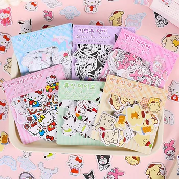 100VNT Sanrio Hello Kitty Lipdukų Mano Melodija Kuromi Pochacco Nešiojamas Telefono Grafiti užrašų knygelė Deco Raštinės reikmenys Lipdukai Lipdukai Žaislas