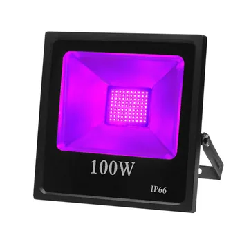 100W LED UV Juodos Šviesos Juoda Potvynis Šviesa, DJ Etape Plauti Juodas UV Šviesos IP66 Lauko LED Kietinimo Šviesoje Švyti Šalies Scenos Dekoras