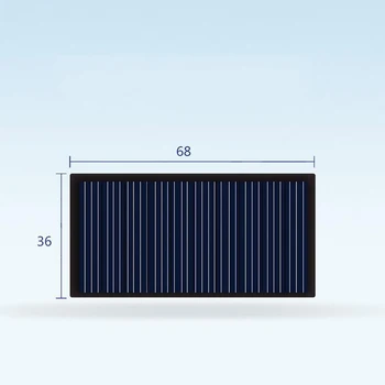 10vnt 68*36mm 5V 0.3 W Saulės baterijų Elementų gamina elektros energiją 