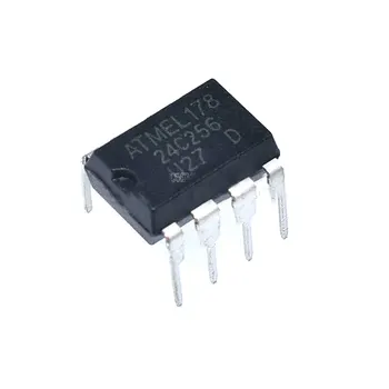 10vnt/daug AT24C256 24C256 AT24C256N 2-Wire Serial Eeprom IC DIP-8