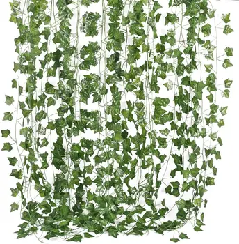 2.2 m namų modeliavimas lapų rotango dirbtinis evergreen rotango žalia lapų žaliųjų augalų girliandą šalis vestuvių namų puošybai