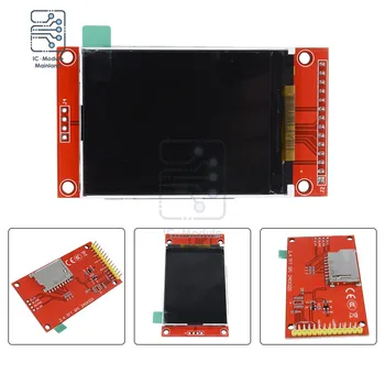 2,4 colių SPI TFT LCD Jutiklinis ekranas 240x320 Nuoseklųjį Prievadą Spalvotas Ekranas TFT Modulis Ratai ILI9341 3.3 V, 2.4 Colių LCD Ekraną, kad Arduino