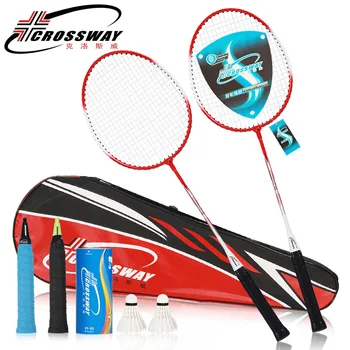 2 Vnt Ferroalloy Patvarus Badmintono Raketė Skirta Pradedantiesiems, Badmintono Raketės
