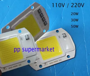 20W 30W 50W LED Prožektorius COB (Chip 110V, 220V Įvesties Integruotos Pažangios IC Vairuotojas