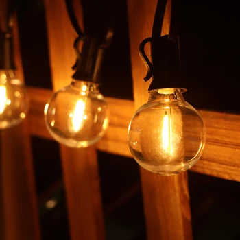 25FT 50FT LED Kamuolys String Šviesos Lauko Pasakų String Lemputė Vandeniui Sodo Girlianda 