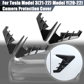 2VNT Automobilio Pusės Sparnas Oro Angos Įklija, Tesla Modelis 3(21-22) Modelis Y(20-22) ABS Pusėje Kameros Indikatorius apsauginis Dangtis