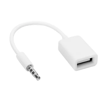 3,5 mm Male Plug Lizdas USB Moterų AUX Audio Kabelis Keitiklio Laido Adapteris