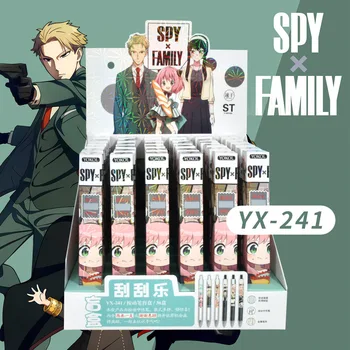 36 Boksuose/box Anime Spy X Šeimos Klastotojas Gelio Rašiklis 0,5 mm Atsitiktinai Gelio Rašikliai Kanceliarinės prekės, Rašymo Reikmenys su Ekrano Lange