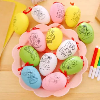 4 Nustatyti Žymeklio Velykų Atsitiktiniai Kiaušinių Grafiti Dovana Mokyklos Prizą Kanceliarines Prekes