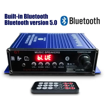 400W Bluetooth 2.0 Kanalo Garso Galia HiFi Stiprintuvas 12V AV Stiprintuvas Garsiakalbis su Nuotolinio Valdymo Automobilių