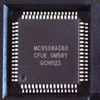 5vnt/daug MC9S08AC60CFUE MC9S08AC60 QFP64 Automobilių 8-bitų mikrovaldiklis atminties lustai