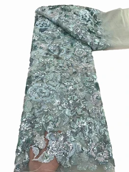 Afrikos china nėriniai siuvinėjimo tinklelio audinio, mada, retro aukštos kokybės suknelė suknelė cheongsam audinio 5 metrų