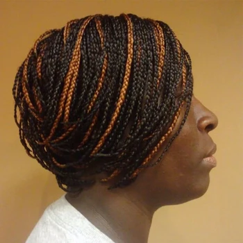 Amecire Trumpas Pixie Supjaustyti Perukas Pintas Perukai už juodaodžių Moterų Sintetinių Plaukų Afrikos Pixie Nerijos Bob Perukas su Trenksmu Pilna Mašina Padarė