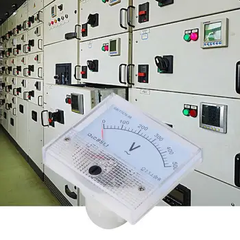 Analoginis Voltmeter AC Žymiklį Voltmeter 0-500V Skalės Diapazonas Įtampos Bandymo Matuokliu Detektorius Skydelis Metrų įtampos detektorius