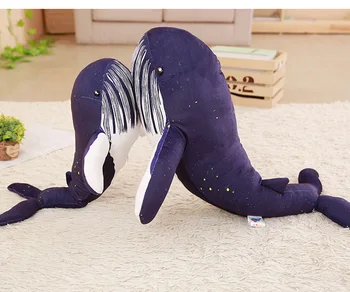 animacinių filmų banginis pliušinis žaislas Jūrų gyvybės mėlynasis banginis minkštos lėlės mesti pagalvę namų puošybai Kalėdų dovana h1388