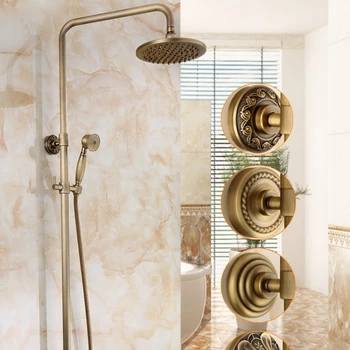Antikvariniai vario dušo kostiumas vonios kambarys retro vonios kambarys kėlimo maišytuvas