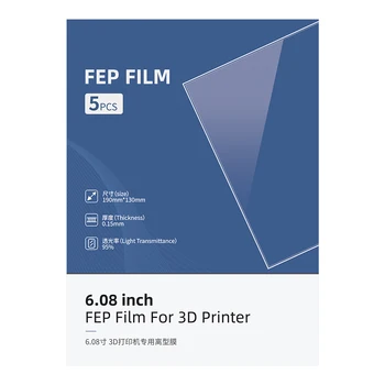 ANYCUBIC 3D spausdintuvo Dalys FEP Filmas Fotonų/Fotonų S/Fotonų Mono SE 5vnt/Daug SLA/LCD Fep Lakštai 0.15-0.2 mm Dervos 3d Spausdintuvas