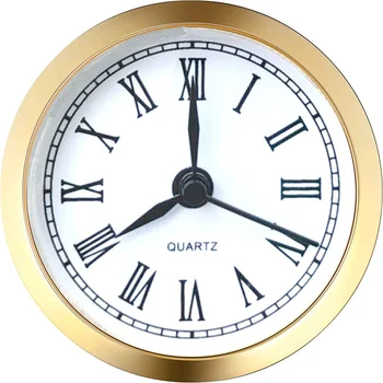 Apvalus Laikrodis Galvos 61mm Laikrodis, kvarciniu Įterpti romėnišką Įrankiai, Priedai Laikrodis Galva Juoda Valandą Ir Minutę Rankas Naujausias