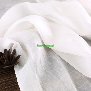 Aukštos klasės baltos bazės, ramės (kiniškosios dilgėlės drabužio audinio, vidinis sijonas, diržas, gryna spalva aukštų skaičius kanapių medžiaga