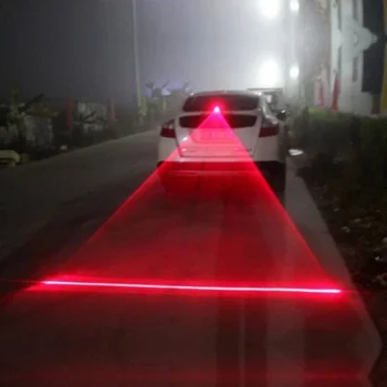 Automobilių Auto LED Lazeris Priešrūkinis Žibintas Transporto priemonių Susidūrimų vengimo užpakalinis žibintas Stabdžių Įspėjamoji Lemputė Kietas Anti-Susidūrimo Automobilis Pabaigos Galiniai Rūko