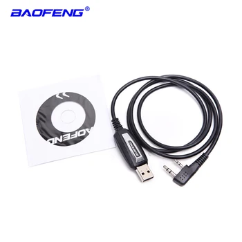 Baofeng USB programavimo kabelis, du būdu radijo UV-5R UV-6R UV-82 BF-F8 GT-3TP BF-888S RT-5R walkie talkie, USB kabelis programa