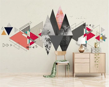 beibehang Klasikinis interjero mados papel de parede tapetai Šiaurės šalių šiuolaikinio minimalistinio asmenybės geometrinis freskos TV foną
