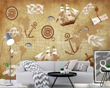 beibehang papel de parede 3d Custom šilkiniai tapetai pasaulio žemėlapyje kraštovaizdžio peizažas sofa-lova, TV foną namų dekoracijos