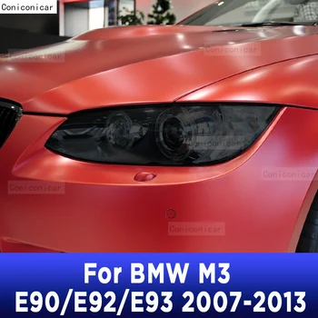 BMW M3 E90 E92 E93 2007-2013 Automobilių Šildomi priekinis žibintas Anti-scratch Priekinės Lempos Atspalvis, TPU Apsauginės Plėvelės Remontas Priedai