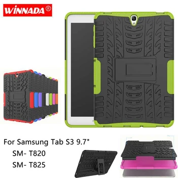 Case for Samsung Galaxy Tab S3 9.7 colių 2017 T820 TPU+PC Tablet Armore Dangtelis, skirtas 