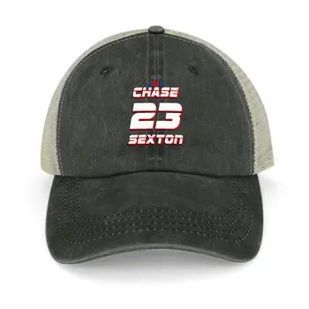 Chase Sexton #23Motocross Supercross - SUPERCROSS ČEMPIONAS SUPERŽVAIGŽDĖ SEKMADIENIAIS MARŠKINĖLIUS Kaubojaus Skrybėlę boonie skrybėlės, Kepurės Moterims, Vyrams