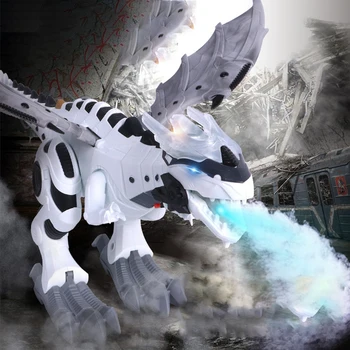 Cool Spray Dinozaurų Žaislas Elektriniai Garso Ir Šviesos Mechaninė Dinozaurų Modelio Baterija Žaislas