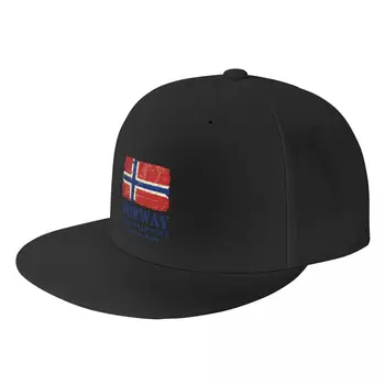 Custom Derliaus Nelaimę Norvegijos Vėliava Beisbolo Kepurė Vyrams, Moterims, Tautos Pasididžiavimas Butas Snapback Hip-Hop Tėtis Skrybėlę Sportas
