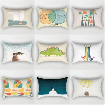 Dekoratyvinis namų mesti pagalvės atveju, sofos pagalvėlė padengti šiaurės 40x60cm 30*50 cm 40*60cm Stačiakampio formos vaikų puikus miegamasis