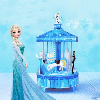 Disney Elsa ir Anna Karuselė Music Box Užšaldyti Princesė Music Box Vaikų 