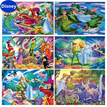 Disney Peter Pan Spalvos Animacinių filmų Elfas 1000 Gabalas Dėlionė Žaidimas, Minčių lietus, Dovanų Vaikų Kambario Dekoravimas