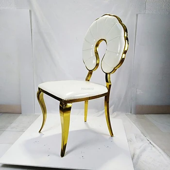 Dizaino Kūrybos Valgomojo Kėdės Aukso Modernus Minimalistinio Valgomojo Kėdės Viešbutis Atlošas Cadeira De Jantar Gyvenimo Kambario Baldai