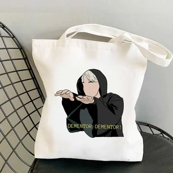 Draco Malfoy pirkinių krepšys bolsas de tela rankinėje medvilnės shopper bag nešti ecobag bolsas ecologicas boodschappentas užsakymą