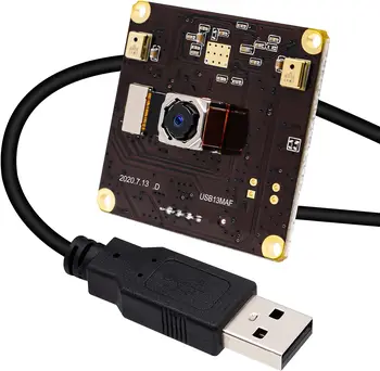 ELP 13MP IMX214 3840*2880 4K automatinis fokusavimas USB Kameros Modulis MJPEG YUYV uv-C USB Kamera Valdybos Aukštos raiškos Pramonės Kameros