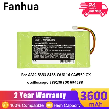 Fanhua Baterija Tinka AMC 8333 8435 CA6116 CA6550 JAUTIS Oscilloscope 689139B00 694233 9.6 V 3600mAh Battry