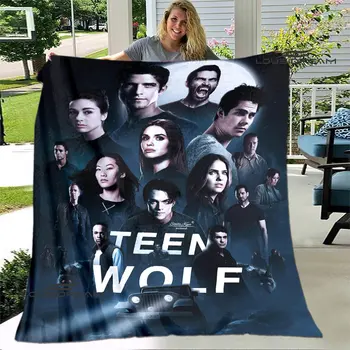 Filmo Teen Wolf Spausdinimo antklodė šilta antklodė Flanšas antklodė minkšta ir patogi antklodė namų kelionės antklodė gimtadienio dovana