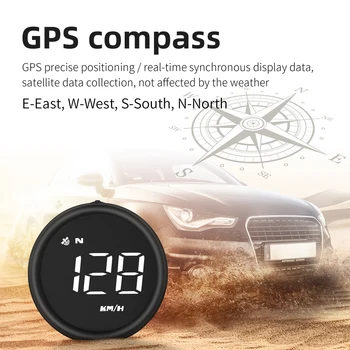 G1 Automobilių HUD GPS Head Up Display borto Kompiuteris Skaitmeninis Ekranas Automatinis Speedmeter Greitis prekinis, galinis Stiklo Projektorius Automobilių