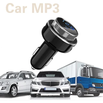 GC16 FM Siųstuvas Bluetooth laisvų Rankų įranga MP3 Grotuvas QC3.0 Dvigubas USB Automobilinis Įkroviklis