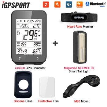 IGPSPORT IGS320 GPS Dviračių Kompiuterio IPX7 Ble5.0 SKRUZDŽIŲ+ GPS 72HBattery Gyvenimo Belaidis Dviračio Spidometras Chronometras Tipo C