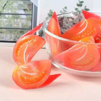 Imituojamas Pomidorų Netikras Maistas Netikras Daržovių, Vaisių Dirbtinis Agurkų Griežinėliai Namų Dekoro, Virtuvės Fotografijos Rekvizitai