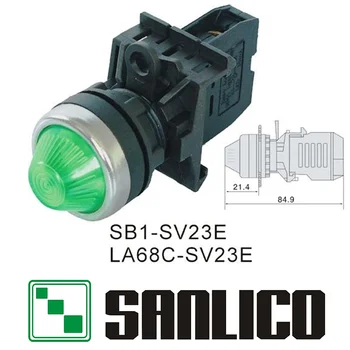 Indikatorius Signalo Lemputė Šviesos LA68C M22 SB1-SV23E Ø22mm