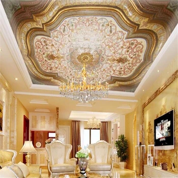 Individualizuotos fono paveikslėlį 3d Europos karališkųjų rūmų prabangos zenith lubų restoranas Gyvenimo kambario, miegamasis 3d tapetai papel de parede обои