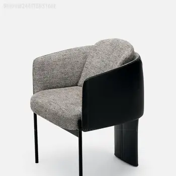 Italijos Minimalistinio Stiliaus Valgomojo Kėdė Šiuolaikinės Paprastas Kėdės Namų Atlošas Kėdės Šviesos Prabangus Laisvalaikio Kėdė su Porankiais